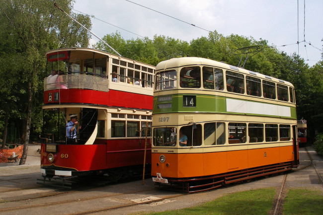 Обои картинки фото техника, трамваи, рельсы, трамвай, транспорт