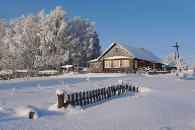 Обои картинки фото города, - здания,  дома, зима, снег, дом