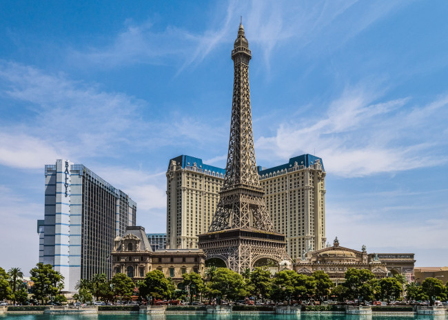 Обои картинки фото paris las vegas, города, лас-вегас , сша, башня, отель