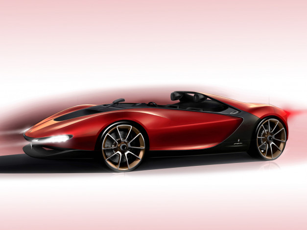 Обои картинки фото ferrari sergio concept 2013, автомобили, 3д, concept, sergio, ferrari, 2013