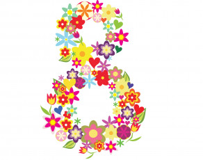 обоя праздничные, международный женский день - 8 марта, фон, цветы