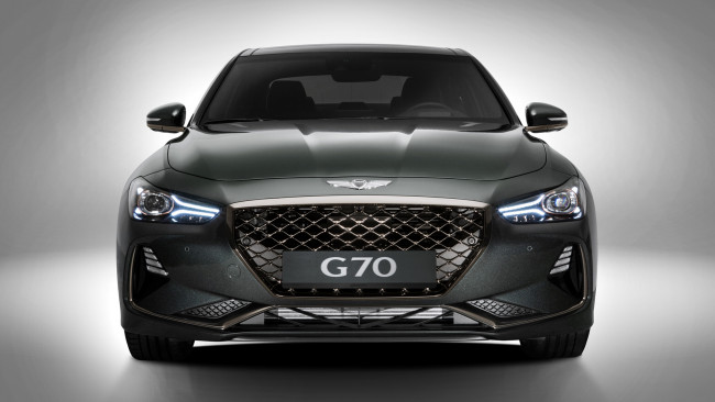 Обои картинки фото hyundai genesis g70 2018, автомобили, hyundai, g70, genesis, 2018