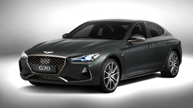 Обои картинки фото hyundai genesis g70 2018, автомобили, hyundai, 2018, g70, genesis