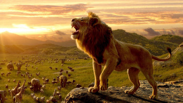 обоя кино фильмы, the lion king , 2019, лев