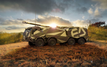 Картинка техника военная+техника excalibur army morana howitzer wheeled self-propelled czech republic