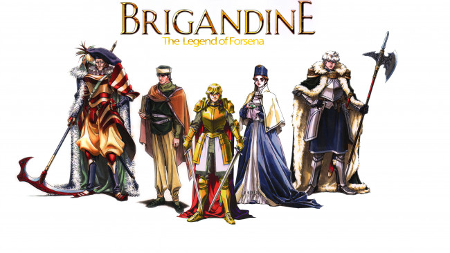 Обои картинки фото brigandine,  legend of forsena, видео игры, ---другое, legend, of, forsena, герои, бригандины, ps1, biovolkvk