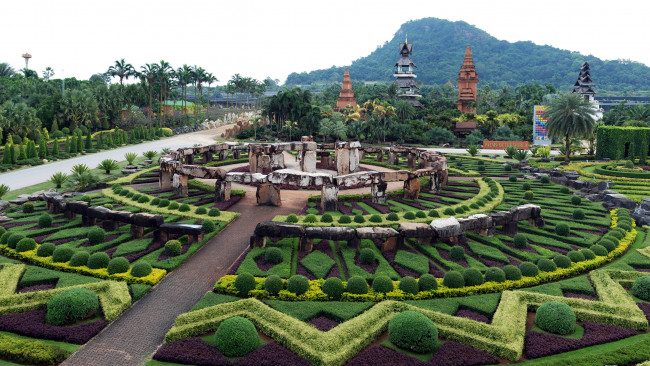 Обои картинки фото nong nooch tropical garden, thailand, природа, парк, nong, nooch, tropical, garden
