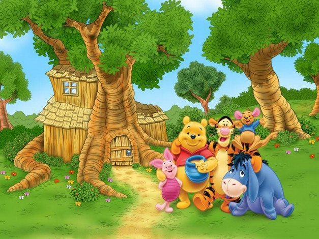 Обои картинки фото мультфильмы, winnie, the, pooh