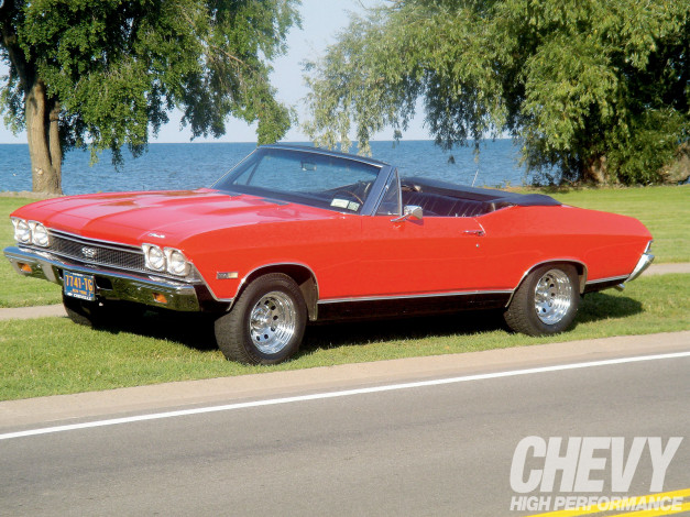 Обои картинки фото 1968, chevrolet, chevelle, автомобили