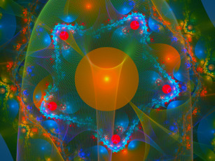 Картинка 3д графика fractal фракталы узор фон темный абстракция
