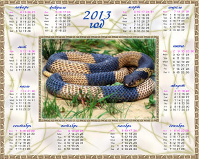 Картинка календари животные змея