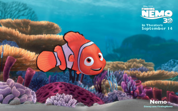 обоя finding, nemo, мультфильмы, в, поисках, немо, мульт