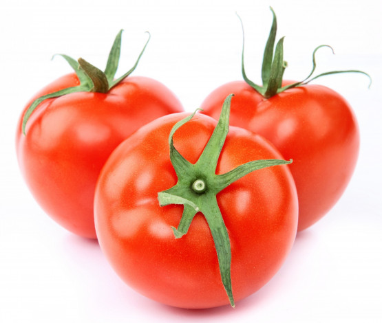 Обои картинки фото еда, помидоры, три, помидора, томат, томаты