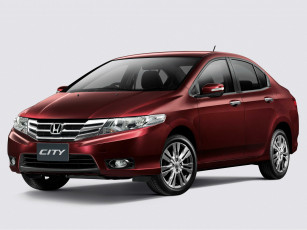 Картинка автомобили honda city красный 2012г au-spec