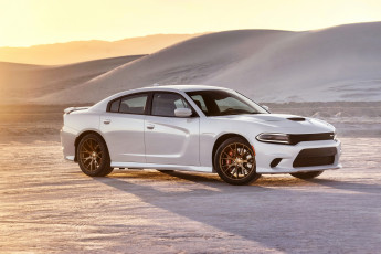 Картинка 2015+dodge+charger+srt+hellcat автомобили dodge белый металлик hellcat charger