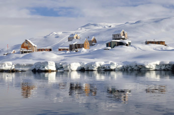 Картинка города -+панорамы дома деревня гренландия