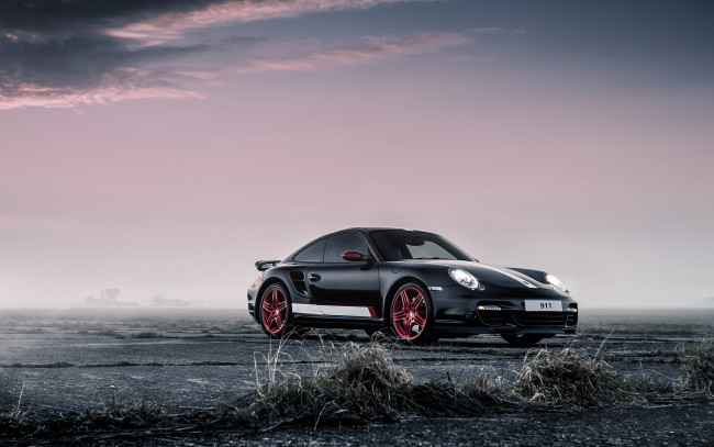 Обои картинки фото автомобили, porsche, порше, car, 911, black