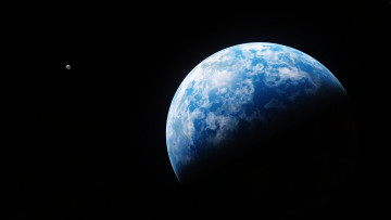 Картинка космос земля спутник поверхность планета