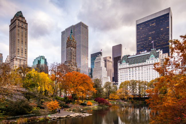 Обои картинки фото города, нью-йорк , сша, new, york, city, usa, город, осень, парк, америка, нью, йорк, небоскребы