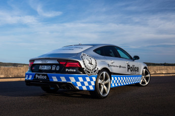 Картинка автомобили полиция 2016 г au-spec police sportback audi s7