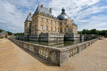 обоя ch&, 226, teau de vaux le vicomte, города, замки франции, замок, парк