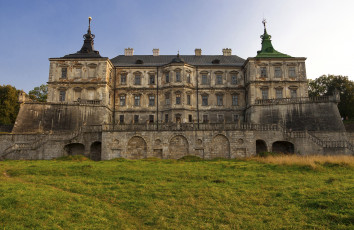 Картинка города -+дворцы +замки +крепости замок трава украина львов лужайка lviv pidhirtsi castle
