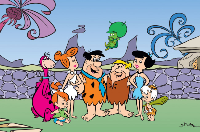 Обои картинки фото мультфильмы, the flintstones, the, flintstones