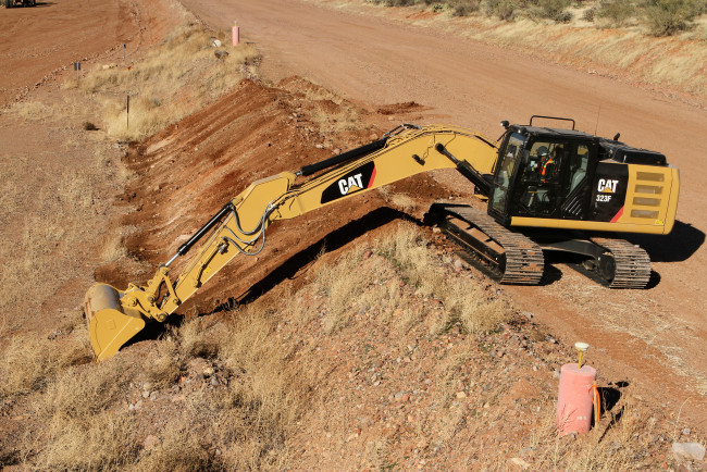 Обои картинки фото техника, экскаваторы, caterpillar