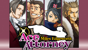 обоя видео игры, ace attorney,  investigations - miles edgeworth, персонажи