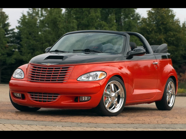 Обои картинки фото chrysler, pt, cruiser, convertible, автомобили