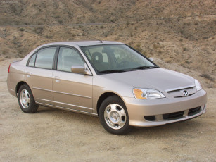 обоя honda, civic, hybrid, 2003, автомобили