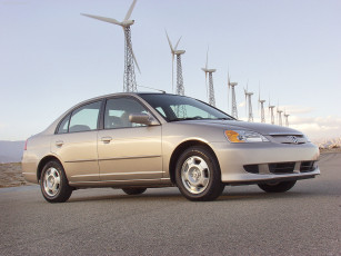 Картинка honda civic hybrid 2003 автомобили