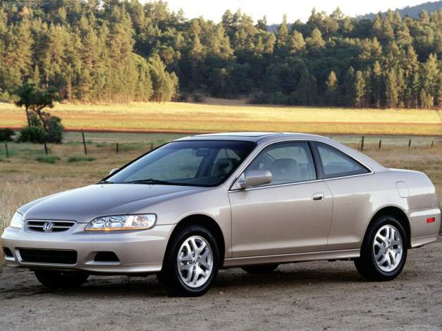 Обои картинки фото honda, accord, coupe, 2001, автомобили