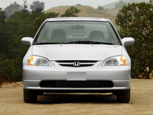Обои картинки фото honda, civic, coupe, 2003, автомобили