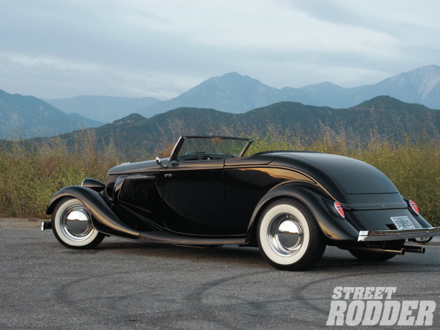 Обои картинки фото 1933, ford, convertible, автомобили, custom, pick, up