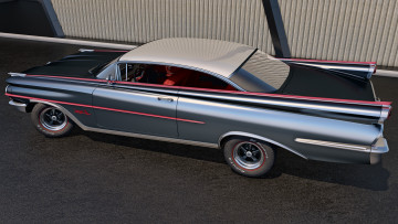 обоя автомобили, 3д, super, 88, coupe, 1959, oldsmobile