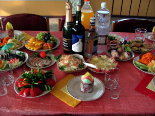 Картинка еда сервировка праздничный стол