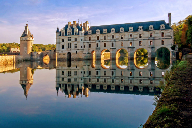 Обои картинки фото города, замок шенонсо , франция, chateau, de, chenonceau, france