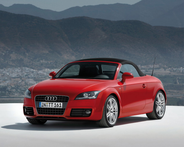 Обои картинки фото audi, tt, roadster, 2007, автомобили