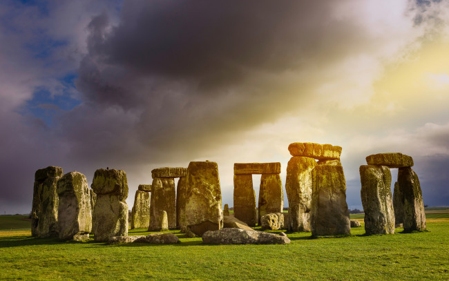 Обои картинки фото stonehenge,  uk, города, - исторические,  архитектурные памятники, капище, поле
