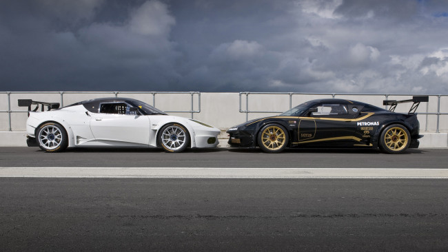 Обои картинки фото lotus evora-gx 2012, автомобили, lotus, 2012, evora-gx, чёрный, белый