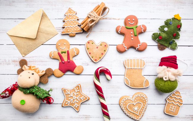 Обои картинки фото праздничные, угощения, christmas, человечки, имбирные, cookies, декор, пряники, праздник, карамель