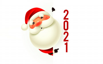 Картинка праздничные -+разное+ новый+год новый год 2021 санта-клаус 4k cанта-клаус белый фон