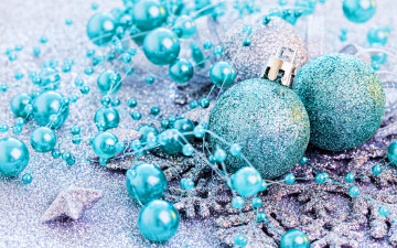 Картинка праздничные мишура +гирлянды +цветы синий новогодние шары звезды снежинки голубая c новым годом рождественские украшения фоны боке