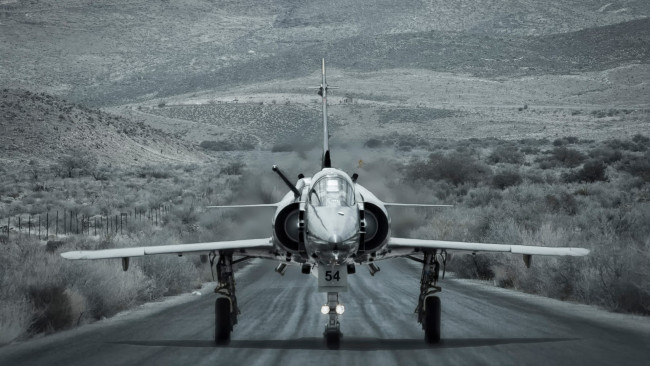 Обои картинки фото авиация, боевые самолёты, mirage, 2000, monochrome, french, aircraft, dassault, aviation, истребитель, военная
