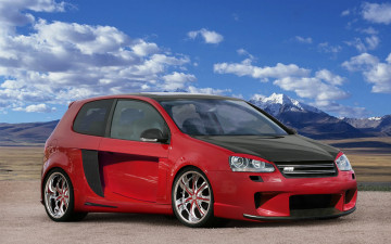 Картинка volkswagen golf gti автомобили