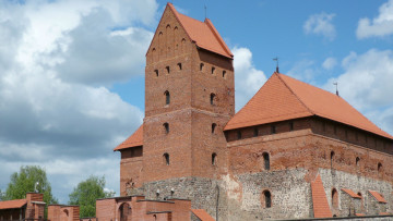 Картинка trakai lithuania города дворцы замки крепости