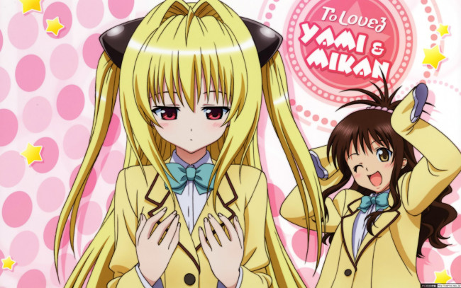 Обои картинки фото to, love, ru, аниме