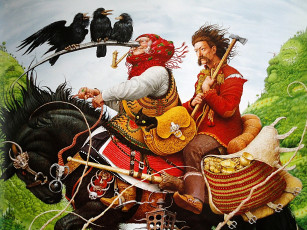 Картинка ерко иллюстрации украинским народным сказкам фэнтези люди