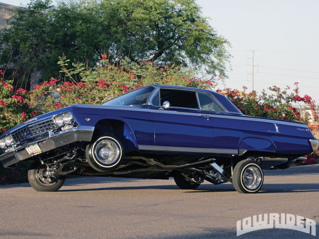 Обои картинки фото 1962, chevrolet, impala, автомобили, chevy